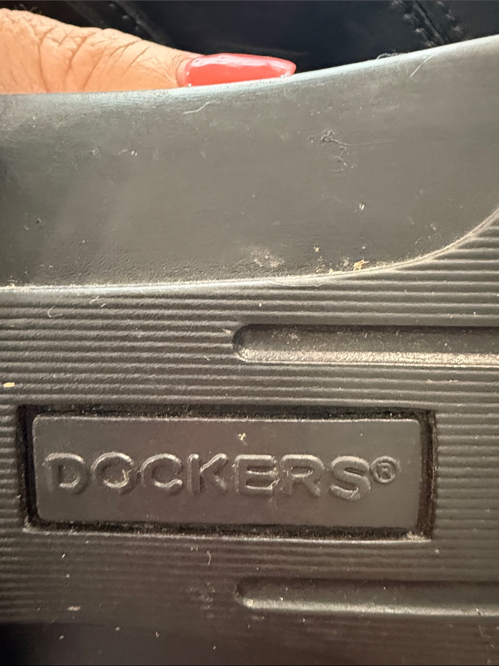 Dockers Black Leather Lace-Up Dress Shoes - Picture 4 of 4